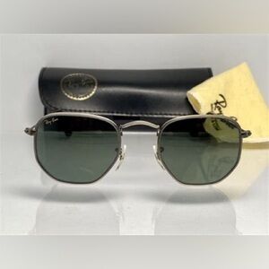 Ray-BanVintage Bausch & Lomb Antique Collection Pewter W1287 NEWinCaseSunglasses